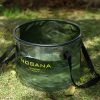 30L Outdoor folding bucket camping self-driving portable barbecue dishwashing bucket telescopic fishing bucket - Outdoor folding bucket-green