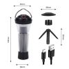 3000mAh Camping Lantern with Magnetic Base Similar To Blackdog Goal Zero Lantern 5 Lighting Modes Led Flashlights Emergency Lamp - 1 Set Black