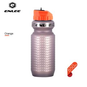 Outdoor Sport Plastic Portable Water Bottle Drinkware - Orange