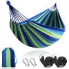 Outdoor Garden Camping Hammock With Straps;  Durable Hammock Holds - Blue - 280*150cm