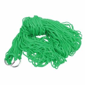 1pc Garden Nylon Hammock Hanging Swing Mesh Net Sleeping Bed For Outdoor Travel Camping; Various Color Option; Hammocks; Stands & Accessories - Green