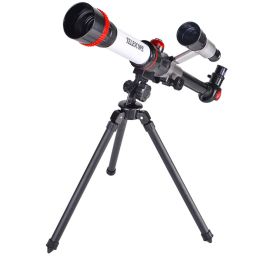 HD Astronomical Telescope Children Students Toys Gift Stargazing Monocular Teaching Aids for Science Experiment Simulate/Camping - Red