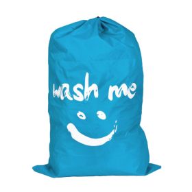 Clean Laundry Bags Nylon Travel Laundry Bag with Drawstring Machine Washable Dirty Clothes Organizer Bag Laundry Storage Bags for Laundry Hamper, Smil