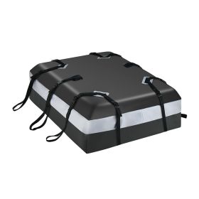 Car Outdoor Traveling Storage Rooftop Cargo Carrier Box - Black & Gray - Rooftop Cargo Box