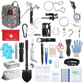 Survival Tactical Gear Kit - 125Pcs