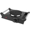 1000W Electric Single Burner Portable Heating Hot Plate Stove Countertop RV Hotplate with 5 Temperature Adjustments Portable Handles - Single Burner -