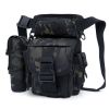 ANTARCTICA Waterproof Military Tactical Drop Leg Pouch Bag Type B Cross Over Leg Rig Outdoor Bike Cycling Hiking Thigh Bag - CP BK