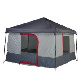 6 Person Canopy Tent, Straight Leg Canopy Sold Separately - Red Grey - polyester taffeta