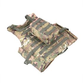 Tactical Vest MOLLE Airsoft Paintball hunting Wargame Plate Carrier Combat Vest - as picture