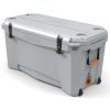 High Performance Wheeled Hard Case Cooler, Gray - grey - Advanced Insulation