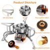 Stainless Steel Portable Camping Stove - Silver