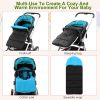 Baby Stroller Sleeping Bag Newborn Swaddle Wrap Toddle Winter Warm Footmuff Blanket  - Blue