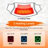 Electric Heated Hand Muff Hand Warmer Pouch Heated Waist Pouch for Winter with 3 Heating Levels Indoor Outdoor Machine Washable - Black