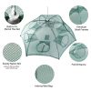 Fishing Trap Net Portable Folded Fishing Bait Trap Shrimp Minnow Crab Bait Net - Green