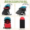 Baby Stroller Sleeping Bag Newborn Swaddle Wrap Toddle Winter Warm Footmuff Blanket  - Red