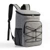 Portable Travel Large Capacity Outdoor Picnic Backpack - Gray - Picnic Backpack