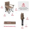 Oversized Folding Camping Chair, Heavy Duty Supports 300 LBS, Portable Chairs For Outdoor Lawn Beach Camp Picnic - kachi