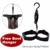 UPGRADE Fishing Waders for Men&Women with Boots Waterproof;  Nylon Chest Wader with PVC Boots & Hanger Brown - Brown - Men 13/Women 15