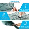 Fishing Trap Net Portable Folded Fishing Bait Trap Shrimp Minnow Crab Bait Net - Green