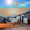 Outdoor Patio Garden Backyard Shade Canopy UV Shelter Canopy - Beige - 300*300 cm