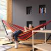 Outdoor Garden Camping Hammock With Straps;  Durable Hammock Holds - Red - 280*80cm