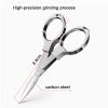 Foldable Fishing Scissors Carbon Steel Knife Edge Shears Fishing Line Cutting Tools Fishing Scissors Fishing Tackle Supplies - Blue G679B