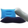 Portable Fold Inflatable Air Pillow Outdoor Travel Sleeping Camping PVC Neck Stretcher Backrest Plane Comfortable Pillow - G911D-wine red - 43X27cm