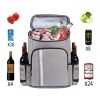 Lightweight Beach Cooler Backpack for Picnics Camping Hiking - Gray - Picnic Backpack