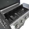 Propane Grill 4 Burner Barbecue Grill Stainless Steel Gas Grill - as Pic