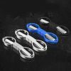 Foldable Fishing Scissors Carbon Steel Knife Edge Shears Fishing Line Cutting Tools Fishing Scissors Fishing Tackle Supplies - Blue G679B