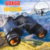 Telescope 60X60 Powerful Binoculars Hd 10000M High Magnification For Outdoor Hunting Optical Scopes Lll Night Vision Fixed Zoom - Dark Blue