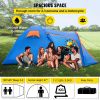 Outdoor Hiking Portable Easy Camping Tent for 3 -5 Person - Blue & Orange - Camping Tent