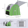 Outdoor Long Traveling Portable Pickup Truck Bed Tent - Green - Truck Tent