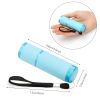 Glow In Dark Flashlight; Rubber Coated Mini 9 LED Flashlight; Portable Handy Light For Camping; Hiking; Night Reading; Cycling; Backpacking - 4Colors