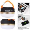 Camping Tent Lantern Light IP65 Waterproof Magnetic Absorption USB Rechargeable - 3pcs AAA Batteries