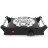 1000W Electric Single Burner Portable Coil Heating Hot Plate Stove Countertop RV Hotplate with 5 Temperature Adjustments Portable Handles - Single - B