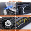 3300W Portable Camping Stove Butane Canister Dual Fuel Burner Piezo Electric Ignition Single Burner with Automatic Tank Ejection Overpressure Cut Off