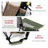 Low Folding Camping Chair, Portable Beach Chairs, Mesh Back Lounger For Outdoor Lawn Beach Camp Picnic - green