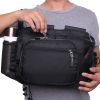 Fly Fishing Sling Packs Fishing Tackle Storage Shoulder Bag - Black