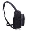 Fly Fishing Sling Packs Fishing Tackle Storage Shoulder Bag - Black