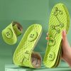 Foot Acupressure Insole Men Women Soft Breathable Sports Cushion Inserts Sweat-absorbing Deodorant Insole Shoe Pads - green - 43-44