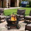 Wood Burning Fire Pit - Black