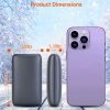 Electric Double Sided Hand Warmer 10000mAh Battery Backup Power Bank Rechargeable Hand Heater with 3 Temperature Levels Portable Pocket Warmer - Hand