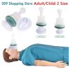 Travel Portable First Aid Choking Device Adults &amp; Children 2 Size Choking Rescue Device Kits Home Simple Asphyxia Rescue Device - Blue suit - Chin