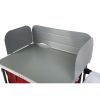 Deluxe Camping Kitchen with Storage, Silver and Red, 31 Height" x 13 width" x 8.25 length" - 31 Height" x 13 width" x 8.25 length