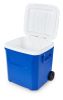 60 Qt Laguna Ice Chest Cooler with Wheels, Blue - Blue