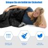 Traveling Camping Portable Double Person Waterproof Sleeping Bag W/ 2 Pillows - Black - Sleeping Pad