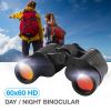 60x60 High Power Binoculars With Coordinates Portable Telescope LowLight Night Vision For Hunting Sports Travel Sightseeing - default