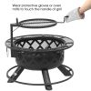 Wood Burning Fire Pit - Black