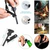 Outdoor Emergency Camping Hiking Survival Gear Tools Kit  - Black - Survival Kit